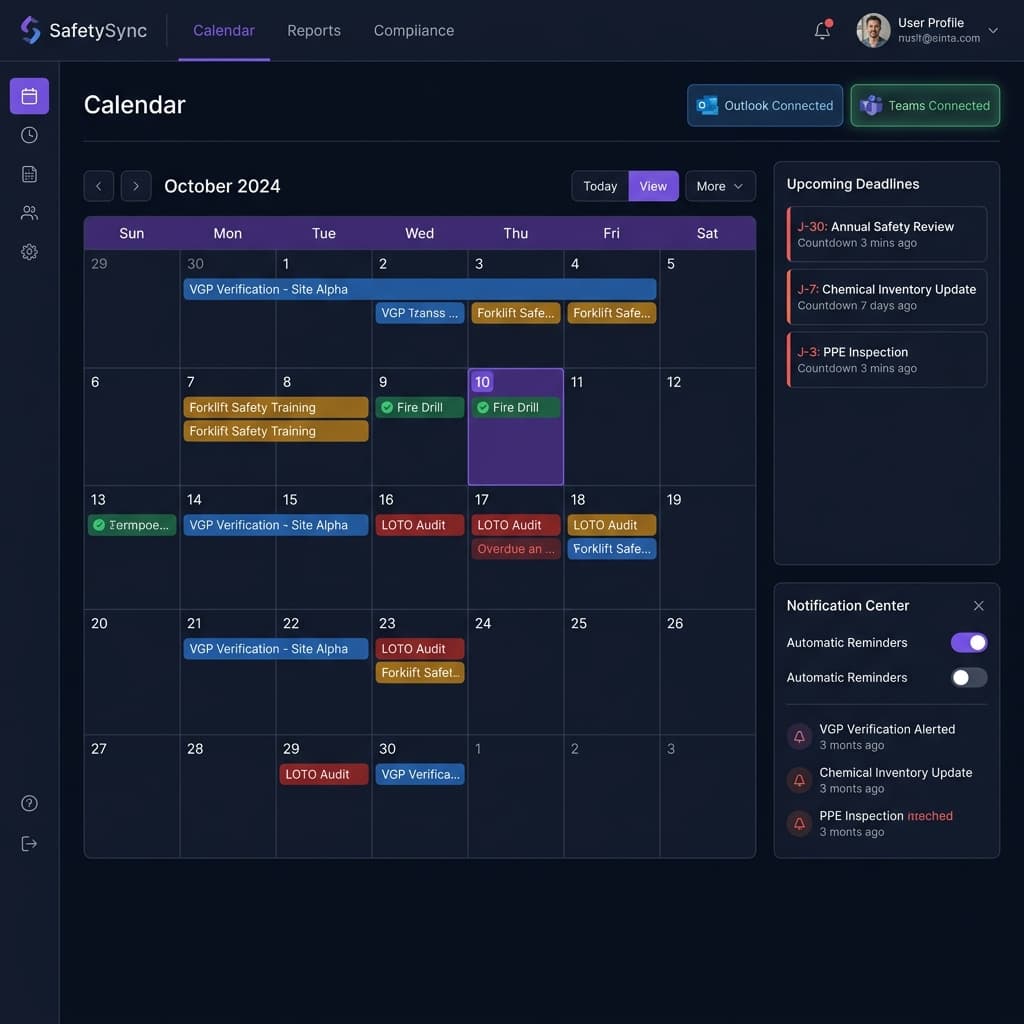 Calendrier Réglementaire